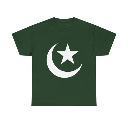 14 August Star Moon Green Independence Day T Shirt